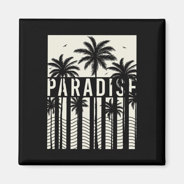 Aimant Vacances d'été, soleil, surf Californie Para (Devant)