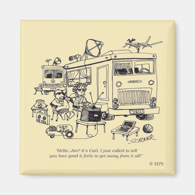 Aimant Vacances en famille (Devant)