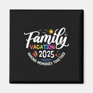 Aimant Vacances en famille 2025 Plage Correspondant Vacan