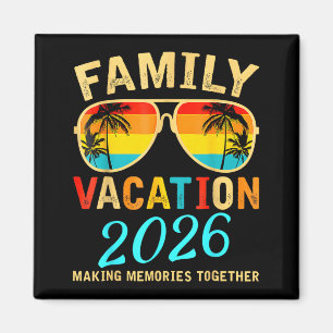 Aimant Vacances en famille 2026 Été à la plage