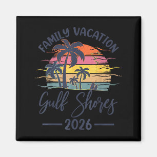 Aimant Vacances en famille 2026 Été Alabama Gulf Sho