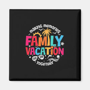 Aimant Vacances en famille 2026 Plage tenue de famille as
