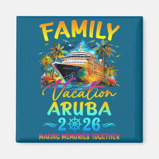 Aimant Vacances en famille à Aruba 2026 Groupe d'été asso