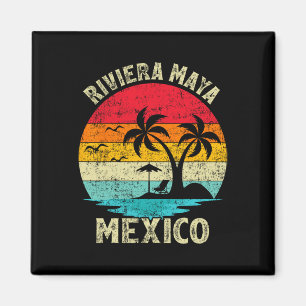 Aimant Vacances en famille Vintage Retro Mexique Riviera