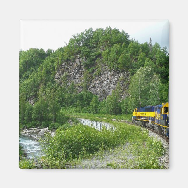 Aimant Vacances en train Denali Express Alaska Photograph (Devant)