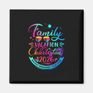 Aimant Vacances familiales Charleston 2026 Cadeau Arbre P