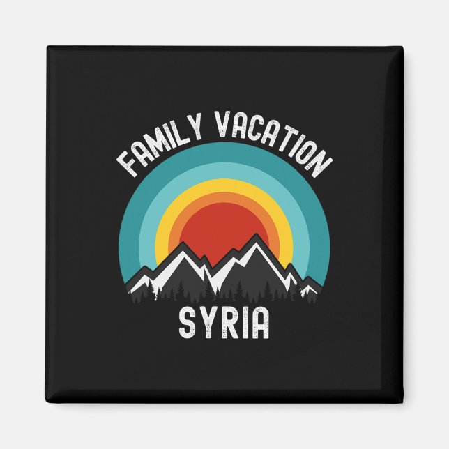 Aimant Vacances familiales en Syrie (Devant)