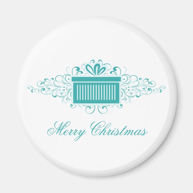 Aimant Vacances Fils Présents Magnet, Aqua (Devant)