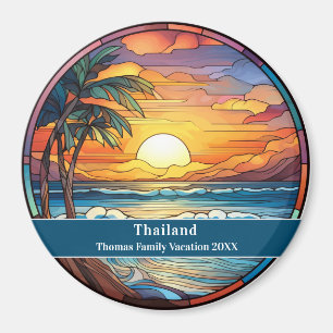 Aimant Vacances personnalisées à la plage en Thaïlande