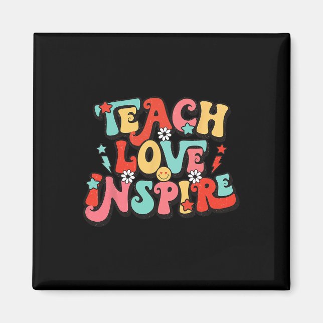 Aimant Vacances Retour À L'École Enseigner L'Amour Inspir (Devant)