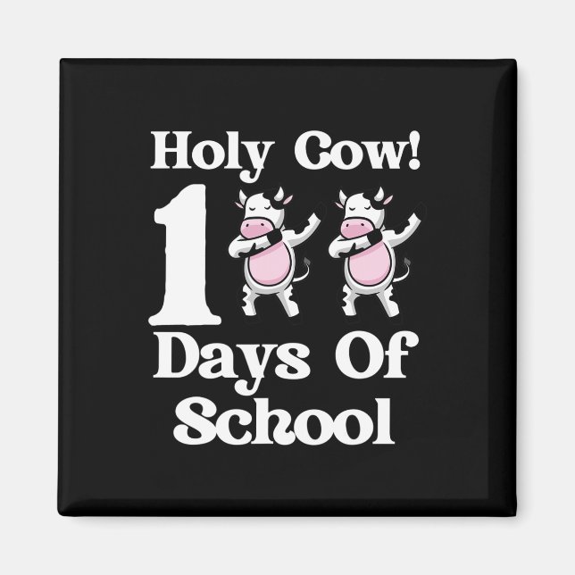 Aimant Vache 100 Jours De L'École 100E Jour Dabbing Smart (Devant)