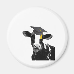 Aimant Vache drôle à obtention du diplôme de