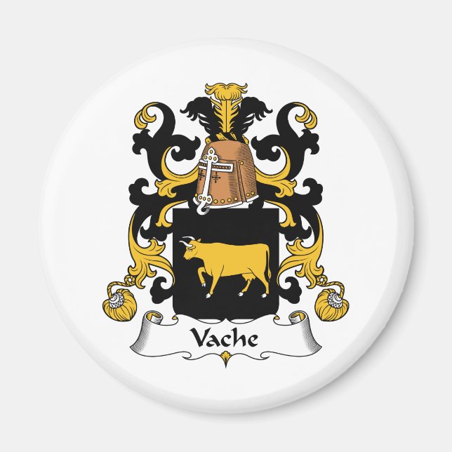 Aimant Vache Family Crest (Devant)