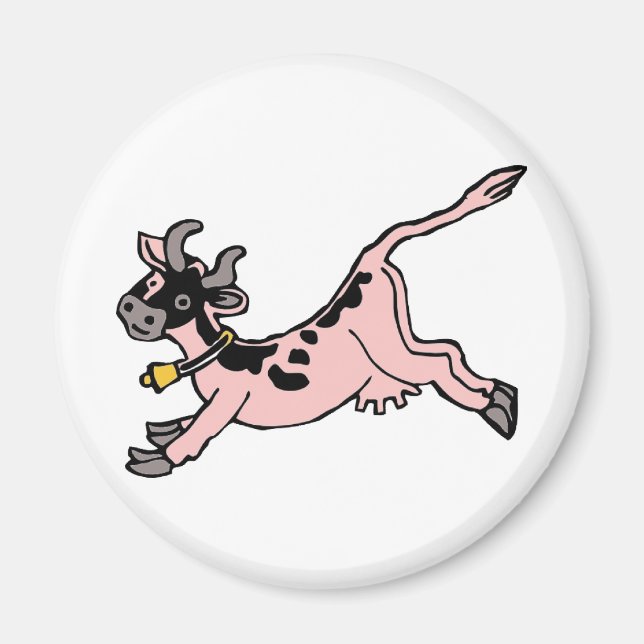 Aimant Vache fraise (Devant)