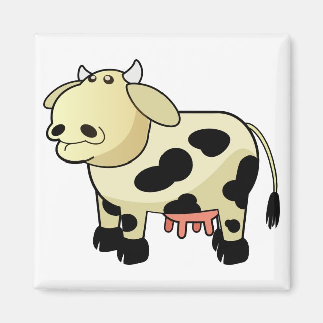 Aimant Vache Laitière de Dessin Animé (Devant)