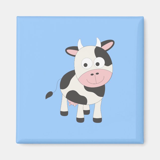 Aimant Vache mignonne (Devant)