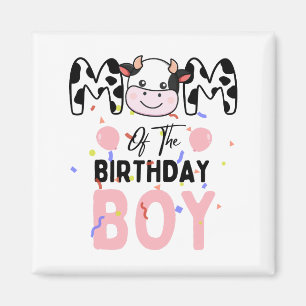 Aimant Vache Mignonne de la Ferme : Maman du Garçon de la