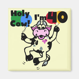 Aimant Vache sainte je suis 40 T-shirts et cadeaux