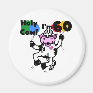 Aimant Vache sainte je suis 60 T-shirts et cadeaux