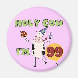 Aimant Vache sainte je suis 99 T-shirts et cadeaux