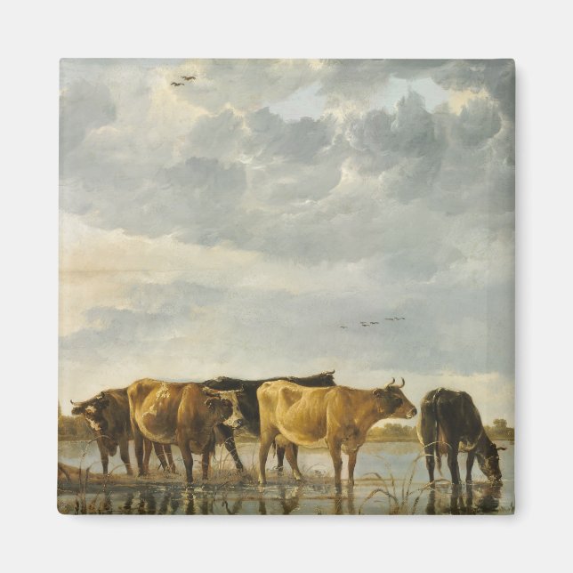 Aimant Vaches dans une rivière Aelbert Cuyp (Devant)