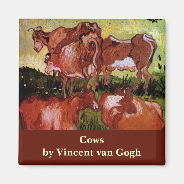 Aimant Vaches (d'après Jordaens) par Vincent van Gogh (Devant)