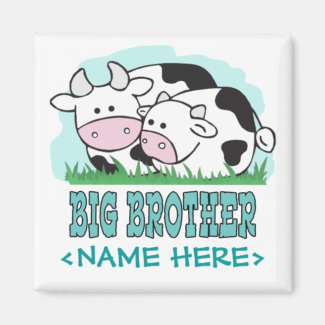 Aimant Vaches mignonnes Big Brother (Devant)