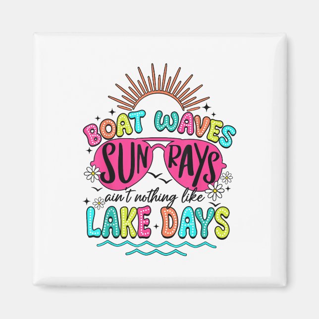Aimant Vague de bateau Les rayons du soleil ne sont rien  (Devant)