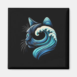 Aimant Vague De Chats Bleus Pour Kamala Funny Vague Bleue
