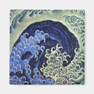 Aimant Vague Féminin Japonais Vintage Katsushika Hokusai