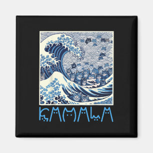 Aimant Vague Mignonne De Chats Bleus Pour Kamala