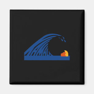 Aimant Vague Mignonne De Vague Bleue Kamala Pour Kamala F