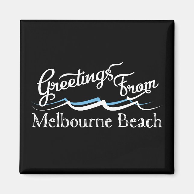 Aimant Vagues d'eau de la plage de Melbourne (Devant)