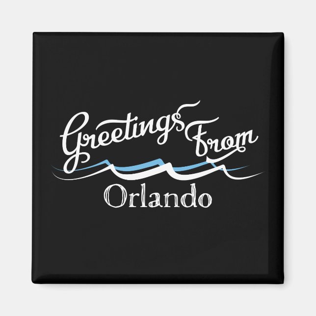 Aimant Vagues d'eau Orlando (Devant)