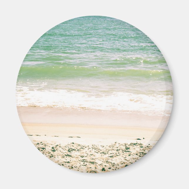 Aimant Vagues paisibles Pastel Beach Photographie (Devant)