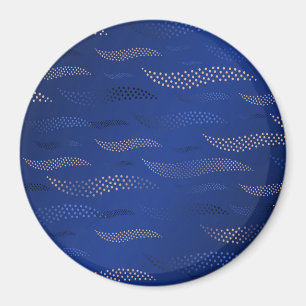 Aimant Vagues Tigre (motif stylisé) 2