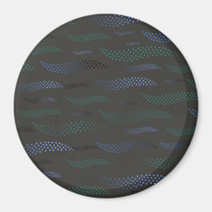 Aimant Vagues Tigre (motif stylisé) 7