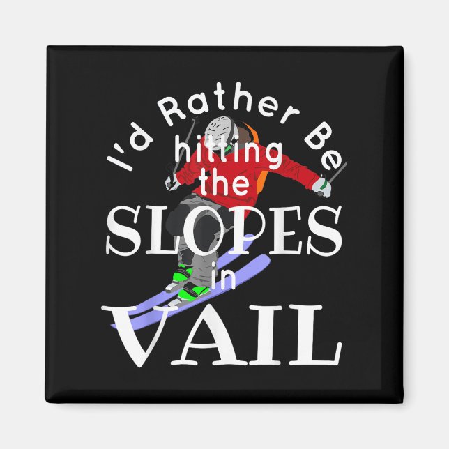 Aimant Vail Colorado Id Plutôt Toucher Les Pentes Funn (Devant)