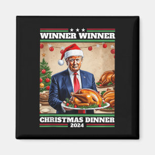 Aimant Vainqueur de Trump Dîner de Noël à