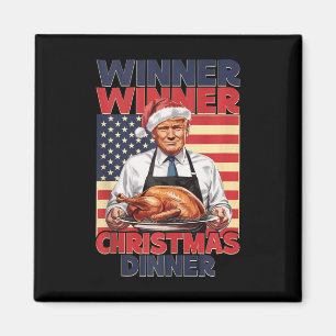 Aimant Vainqueur de Trump Dîner de Noël Père Noël A