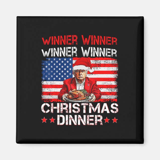 Aimant Vainqueur de Trump Dîner de Noël Père Noël A (Devant)