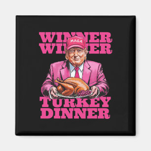 Aimant Vainqueur de Trump Humour Dîner dindon Drôle
