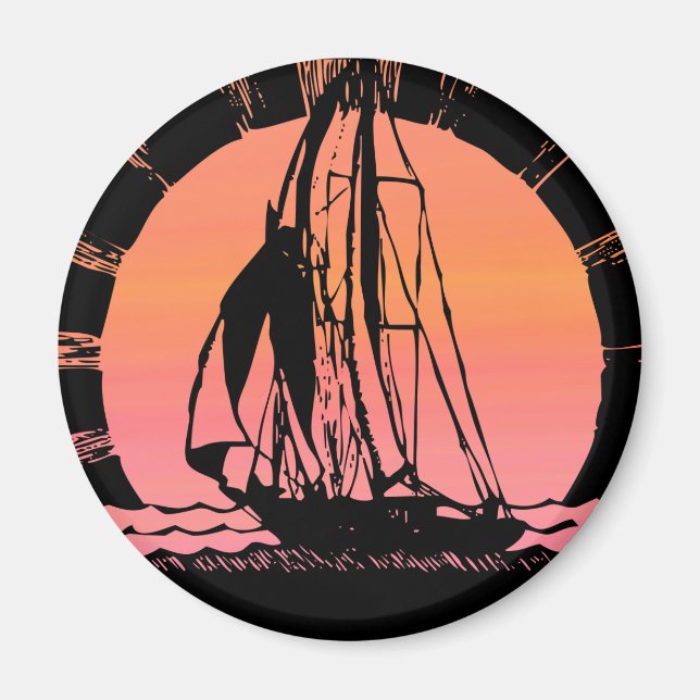 Aimant vaisseau solaire tropical (Devant)