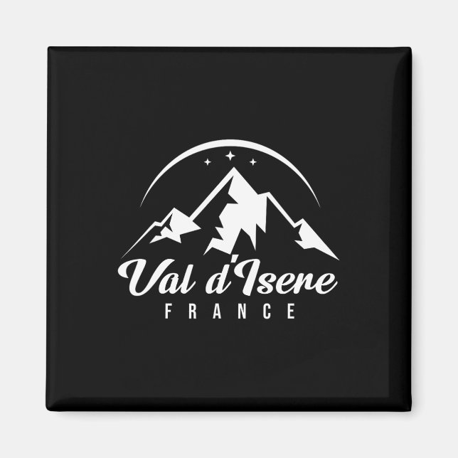 Aimant Val D'isere France Station de ski Ski Snowboard (Devant)