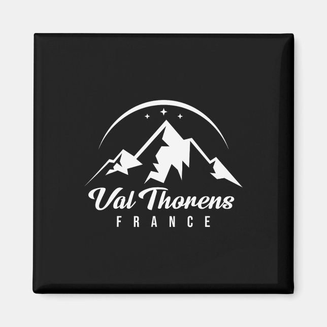Aimant Val Thorens France Station de ski Ski Snowboard (Devant)