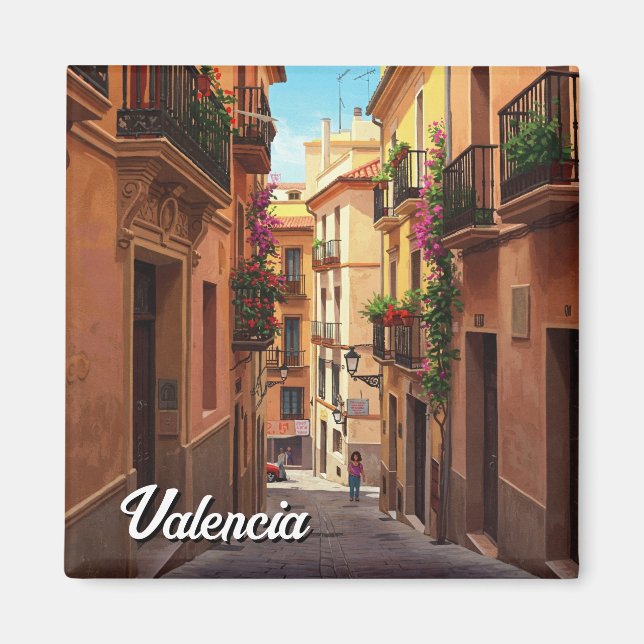 Aimant Valencia Espagne Voyage (Devant)
