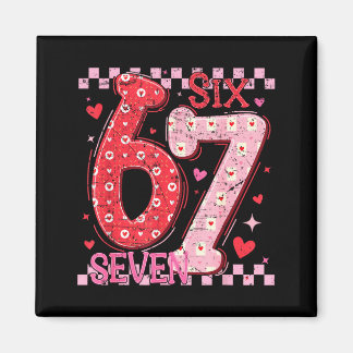 Aimant Valentine Funny Six Seven 6 7 Meme Slang Men Women