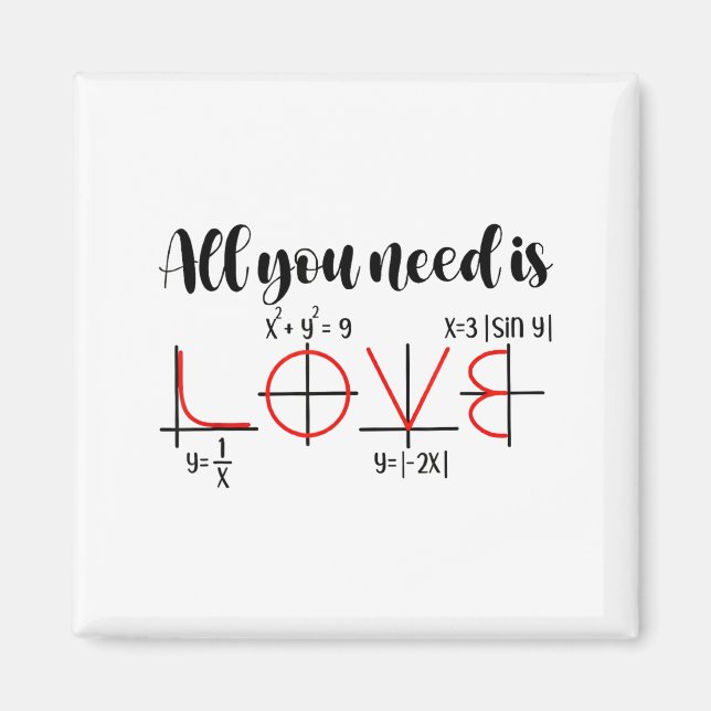 Aimant Valentine Math Humor For Teachers Students  (Devant)