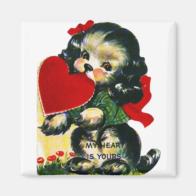 Aimant Valentine vintage (Devant)