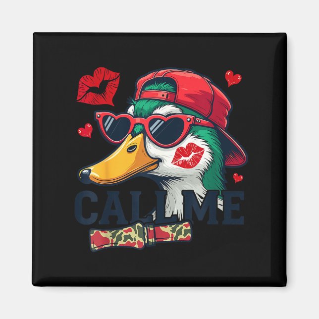 Aimant Valentine's Day Duck Hunting Camo Call Me Toddler  (Devant)